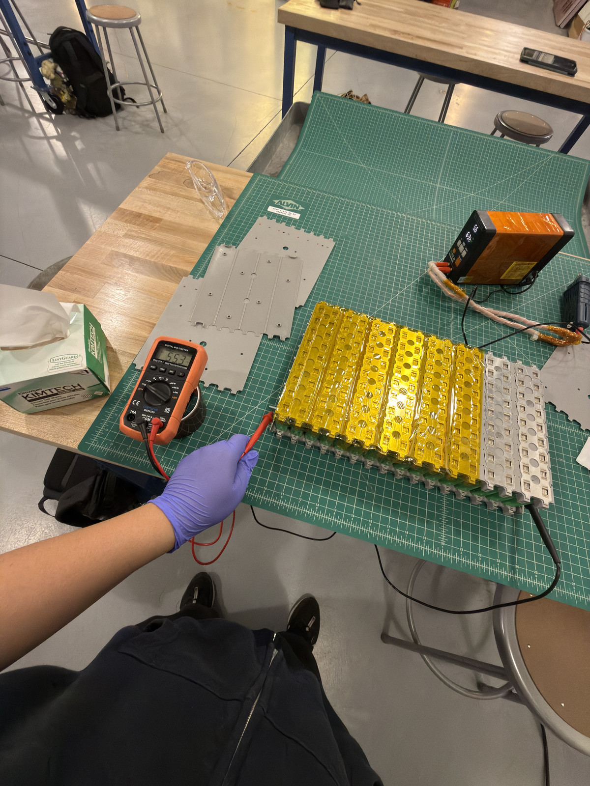 Battery pack under test